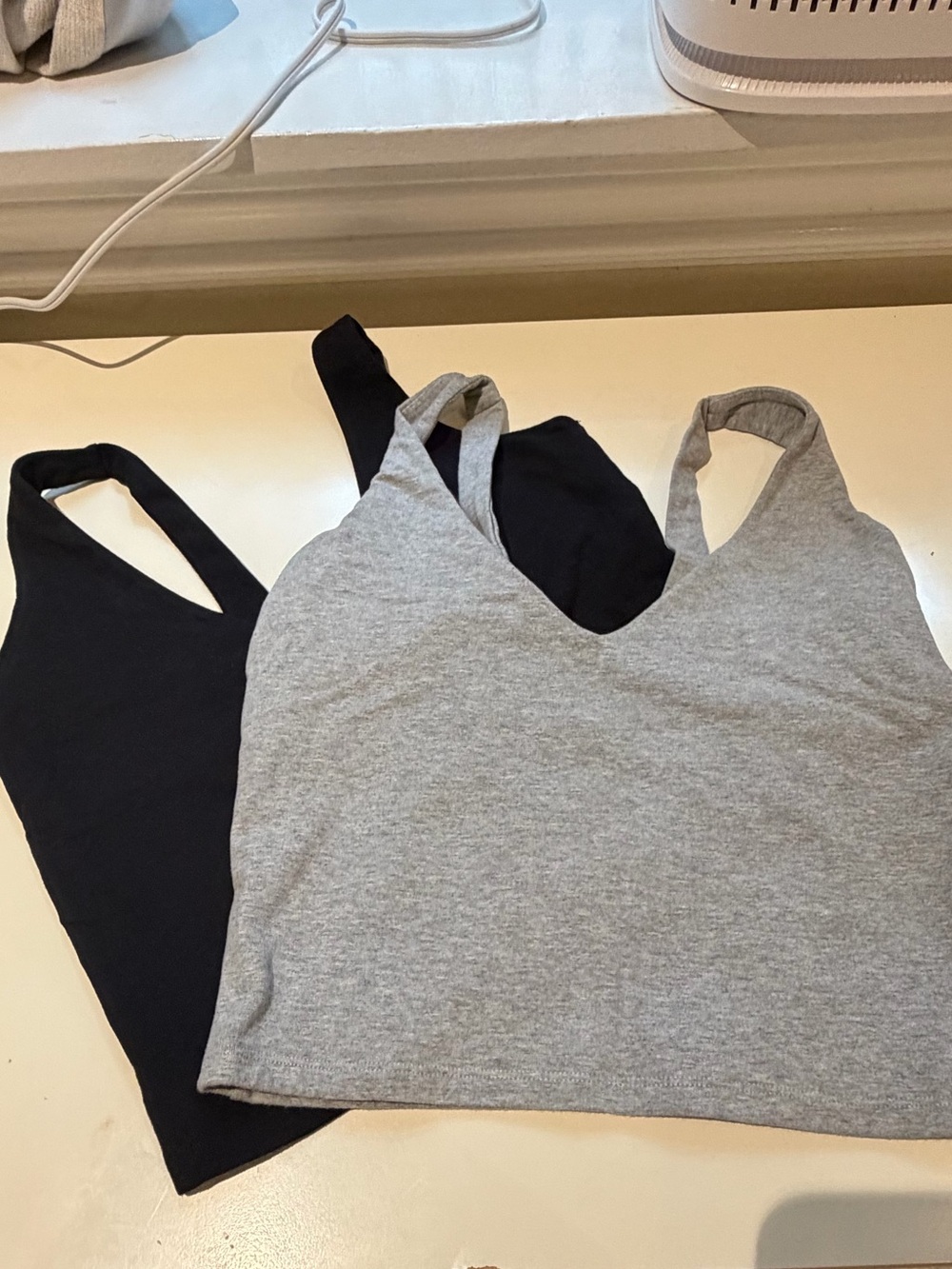 FP Movement Gray & Black V-Neck Crop Tank Top Bundle